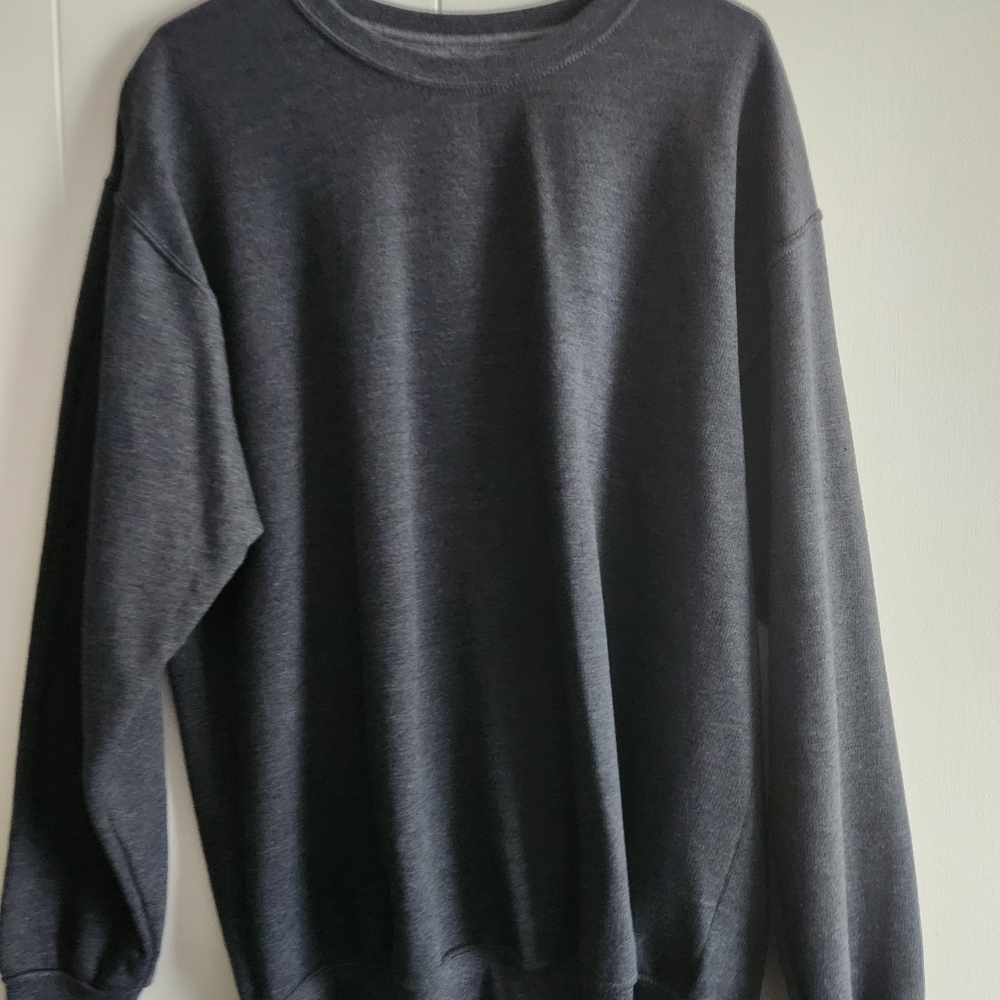 Athletic Works Men's Charcoal Crewneck Sweater